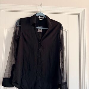 NWT! Express Black Blouse